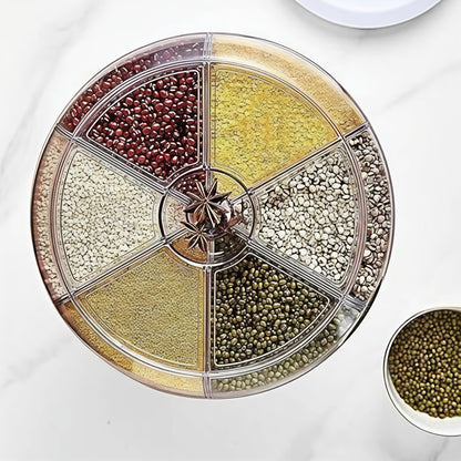 Emargin Grain Storage Container Dispenser | rice dispenser rotating 360° 7 Ltr